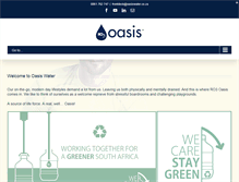 Tablet Screenshot of oasiswater.co.za